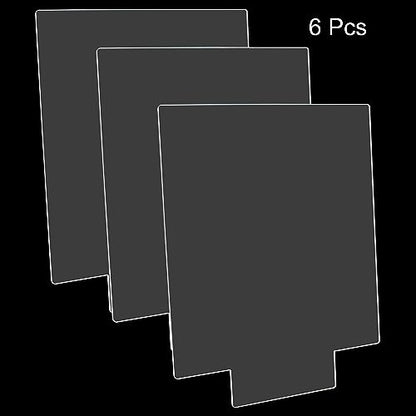 6 PCS 2mm Rectangle Acrylic Blanks, Clear for LED Light Base - size: Rectangle Shaped