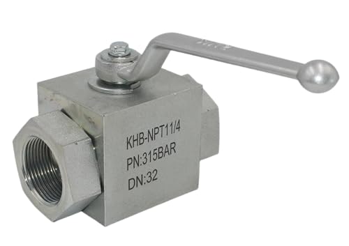 High Pressure Hydraulic Valve KHB 1-1/4'' NPT, Shut-Off 2 Way, Hydraulic Ball Valve 4650 PSI - size: KHB 1-1/4NPT(2 Way)
