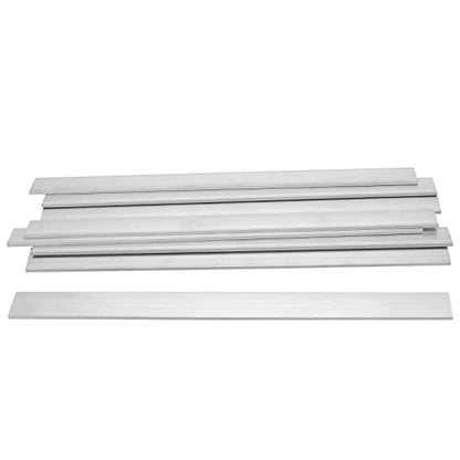 KEILEOHO 16 PCS 6061-T6511 Aluminum Flat Bar, 12 x 1 x 1/8 Inch Square Solid Bar Stock for Crafting, Metalworking and Industrial Projects - size: 16 PCS 12 x 1 x 1/8 In