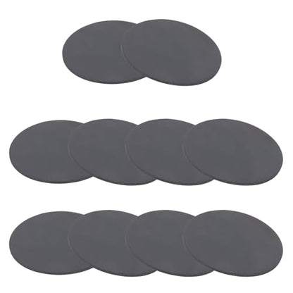 PATIKIL Rubber Solid Discs Washers, 10 Pcs 50mm OD x 1mm Thick Rubber Round Gasket Pad Bushings Spacer Washer for DIY Gasket Craft, Black - size: 50mm x 1mm