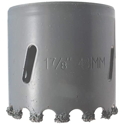 1 7/8 in Carbide Hole Saw Bit Concrete Hole Saw 48mm Carbide Hole Cutter Drill Stucco Brick Fiberglass Reinforced Plaster and Ceramic Tile Saw Through Drywall and Cement Block for Pipes and Conduit - size: 48mm (1 7/8in), style: Brick HoleSaw No Adaptor