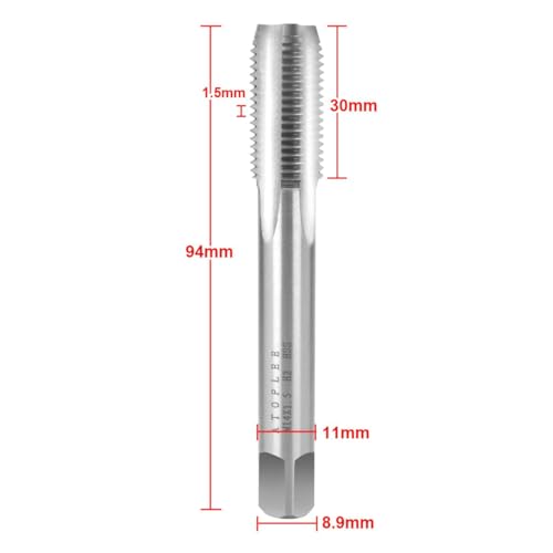 ATOPLEE HSS 6542 M14 X 1.5 Tap and Die Set, Right Hand Machine Thread Tap Die Set (M14 X 1.5) - size: M14 X 1.5