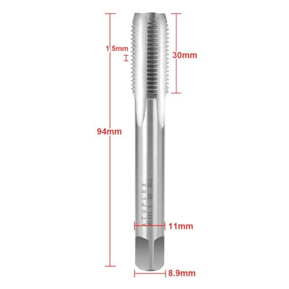 ATOPLEE HSS 6542 M14 X 1.5 Tap and Die Set, Right Hand Machine Thread Tap Die Set (M14 X 1.5) - size: M14 X 1.5