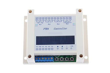 DC 6V 9V 12V 24V 36V 6-40V 4-Channel Programmable Digital Time Relay Timer Controller Delay Switch Module Independent Timing Cycle LCD Display (PTR4-SP)