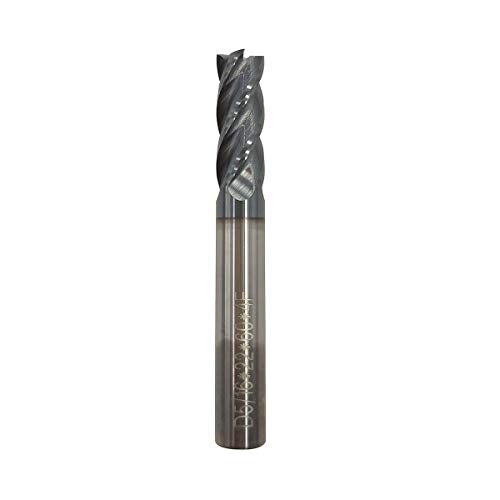 5/16" Carbide Square End Mill, HRC 45 Deg Single End 4 Flute AlTiN Coating Mill Bits (1, 5/16) - size: 5/16 in
