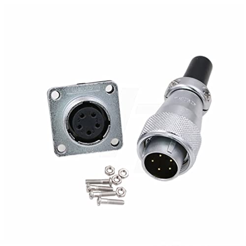 WS16 5 Pin Aviation Circular Metal Connector Zinc Alloy 5A Plug Socket Industrial Power AC Solar Automotive Outdoor Application