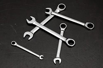 FLZOSPER 15mm Metric Ratchet Wrench,Box End Head 72-Tooth Ratcheting Combination Wrench Spanner - size: 15mm
