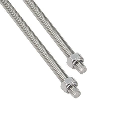 M10 x 1.5mm Pitch 304 Stainless Steel Self-Locking Hex Lock Nuts, Nylon Insert LockNuts Silver Metric Self Clinching Hex Lock Nuts for Hardware Parts, 50pcs/Pack (M10-50pcs) - size: M10-50pcs