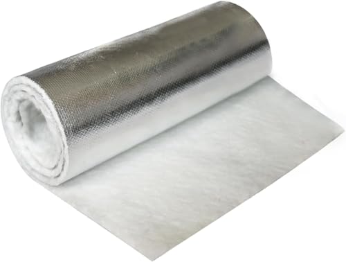 Fiberglass Blanket, Fireproof Insulation Baffle Rated to 2400F,Insulation Blanket for Wood Stove Baffle, Fireplace, Pellet Stove, Chimney, Furnace, Boiler, Pizza Ovens and Forge（39.4x39.4x0.15inch）