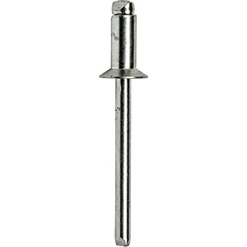 Fastenere - 3/16" x 1/4" Countersunk Head Pop Rivets - Aluminum, Stronger Steel Mandrel, Ideal for Flexible to Rigid Connections, Grip Range: .188" - .250" (50 pcs) - size: 3/16" x 1/4" (6-4) (50 Pack)