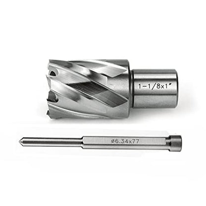 OSCARBIDE 1-1/8" x 1" HSS Annular Cutter 3/4" Weldon Shank Mag Drill Bit