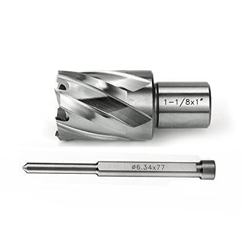 OSCARBIDE 1-1/8" x 1" HSS Annular Cutter 3/4" Weldon Shank Mag Drill Bit