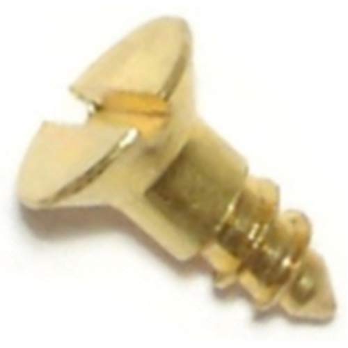 Hard-to-Find Fastener 014973129019 Slotted Flat Wood Screws, 6 x 3/8, Piece-50 - size: 6 x 3/8-Inch