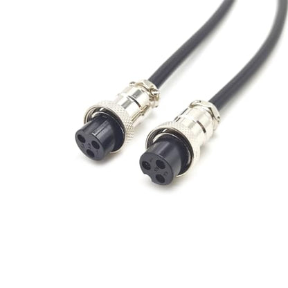 3.28 ft GX20 3 Pin Double Female Cable, GX20 3Pins Female to Female Head Aviation Cordset Electrical Connector Panel Mount Circular Metal Adapter Cordset for Ships 7A 250V 15AWG (1meter) - size: GX20 3Pin