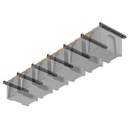 Ultrawall Overhead Garage Storage Rack, Heavy Duty Ceiling Storage Rack - style: For 6 Bins