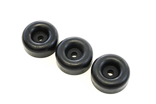 Red Hound Auto 3 Rubber Bumpers for Trailer Compatible with Ramp Door Truck 2.5 Inches Round Replacement Cargo Stop
