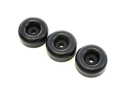 Red Hound Auto 3 Rubber Bumpers for Trailer Compatible with Ramp Door Truck 2.5 Inches Round Replacement Cargo Stop