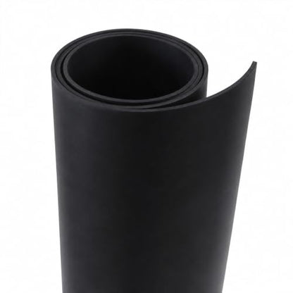 Nitrile Commercial Grade Rubber Sheet, Black, 60A, 0.062" x 36" x 36" - size: 36 x 36 x 0.063 in.