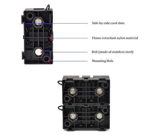 Midi ANS-H Bolt Down Fuse Hoder with 2X 60A Spare fuses, terminals, Shrinking Tubes, Screws and fixig Wrench All in one Package Ideal for Car Van, RV, Trailer and Marine Boat (Midi 60A) - size: Midi 60A