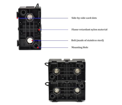 Midi ANS-H Bolt Down Fuse Hoder with 2X 60A Spare fuses, terminals, Shrinking Tubes, Screws and fixig Wrench All in one Package Ideal for Car Van, RV, Trailer and Marine Boat (Midi 60A) - size: Midi 60A