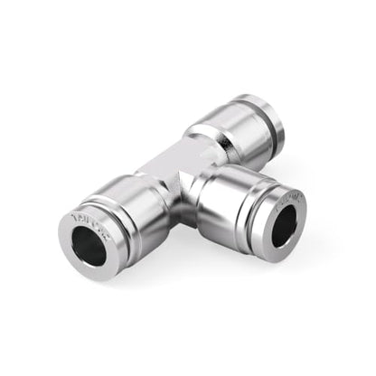 TAILONZ 1/2" OD Tee 304 Stainless Steel Push to Connect Fittings 1Pcs - size: 1/2" OD