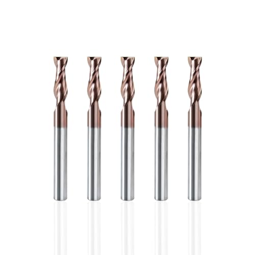 1/4" 2 Flute Carbide Square End Mill TiSiN Coated 1Pcs - size: 1/4 in