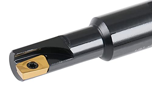 Accusize Industrial Tools 1/2'' 90 Deg Square Shoulder Indexable End Mill with Carbide Apkt11T3 Inserts, 0056-0913 - size: 1/2" Cut, 5/8" Shk, 1 Fl
