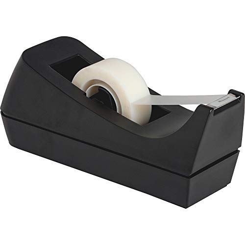 Business Source Standard Desktop Tape Dispenser, Black, 1 in (BSN32954) (Pack of 3) - size: 1 In (Pack of 3)
