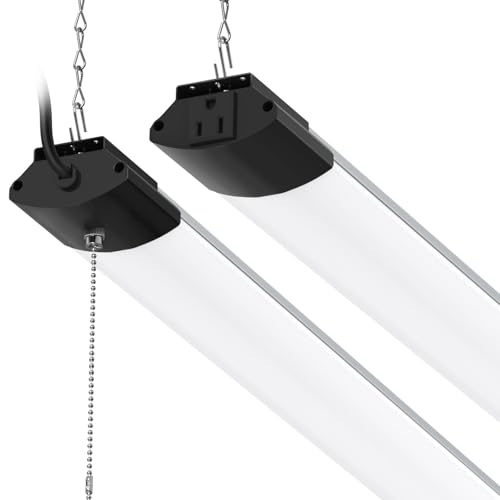 Barrina BS168 LED Shop Lights 8FT for Workshop, 168W 16800LM 5000K, 2 Packs - color: 5000K, size: Black-168W-8FT-2 Packs