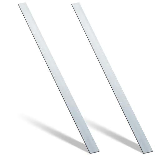 Yaocom 2 Pcs 304 Stainless Steel Flat Bar, 36" L,1-1/2" W,1/8" T - size: 36" L,1-1/2" W,1/8" T