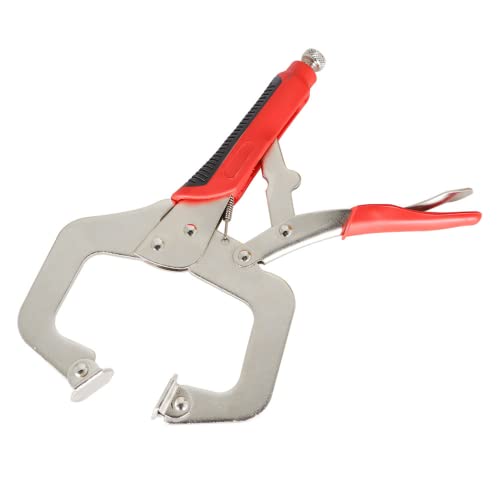 findmall 2Pcs 11 Inch Locking C-Clamp Locking Pliers Heavy Duty C Clamps Set Adjustable Welding Clamps Fit for Shop Home Farm and Automotive