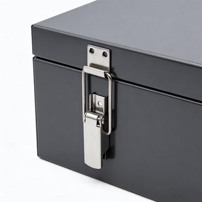 304 Stainless Steel Toggle Latch with Lock Hole, Heavy Duty & Rustproof Metal Catch Clip for Toolbox, Case, Furniture & Storage – Easy Install, Polished Finish, Durable Hardware (2, Silvery)