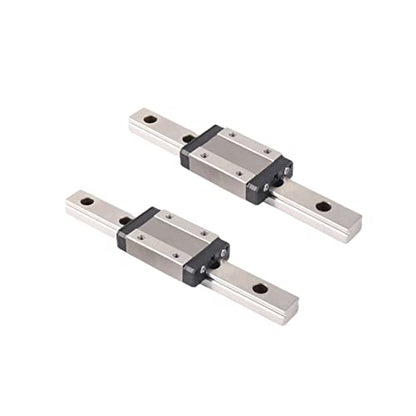 MGN9 Linear Rail 150mm 5.91" 2PCS MGN9 Miniature Linear Motion Slide Rail + 2PCS MGN9H 9mm Linear Sliding Bearing Carriage Block Black for 3D Printer and CNC Machine - size: L: 150mm / 5.91 inch, style: MGN9 Rail + H Block