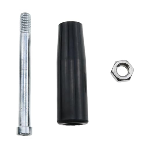 Thread Hand Crank Wheel with Handle Grip - Heavy Duty Rotary Handles for Lathe, Trailer Jack, Workshop Tools - Includes Mounting Nuts 2-Pack