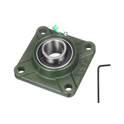 uxcell UCF206 Pillow Block Bearings, 30mm Bore Self Alignment, Solid Cast Iron Base, Chrome Steel Square Flange Mounted Pillow Block Ball Bearing, (ABEC3) - size: UCF206 (30mm)