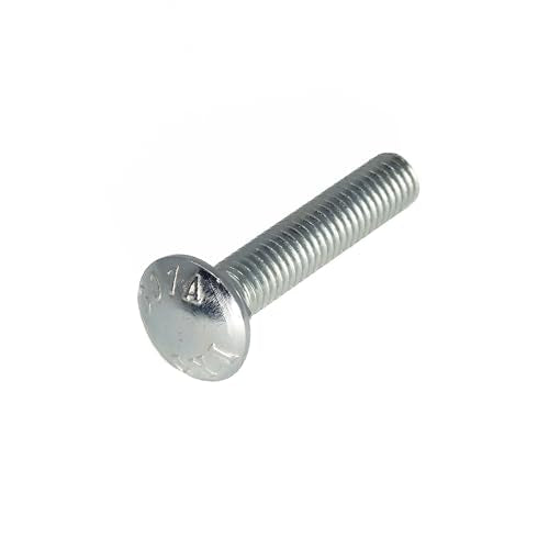 5/8"-11 x 2-1/2" (25 Pack) Zinc Carriage Bolt for Exterior Use, Commercial Grade 307A, Full Thread - by Fastener Depot