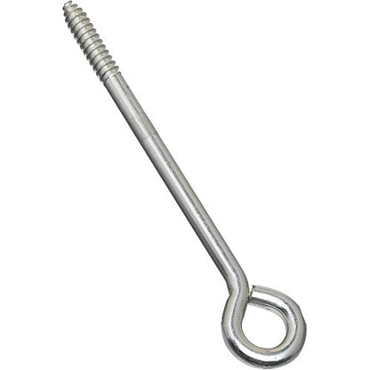 National Hardware N220-715 2150BC Lag Screw Eye in Zinc plated 3/8" x 8"