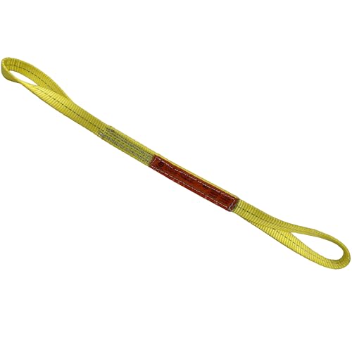 Kennedy Wire Rope & Sling Co. 1" x 3' 2-Ply Twist Eye Polyester Lifting Sling (Various Sizes in Listing) Made in The USA - color: 1" 2-Ply Twist Eye (Type 4), size: 1" x 3'