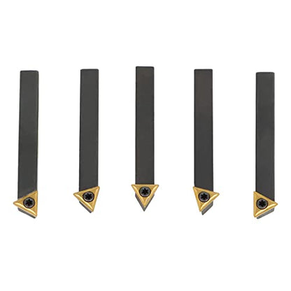 waltyotur 1/4 Inch Indexable Carbide Turning Tool Set Lathe Turning Tools
