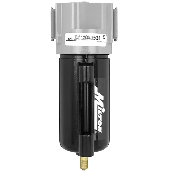 Milton 1037 1/2" NPT Metal FRL Coalescing Filter - size: 1/2" NPT