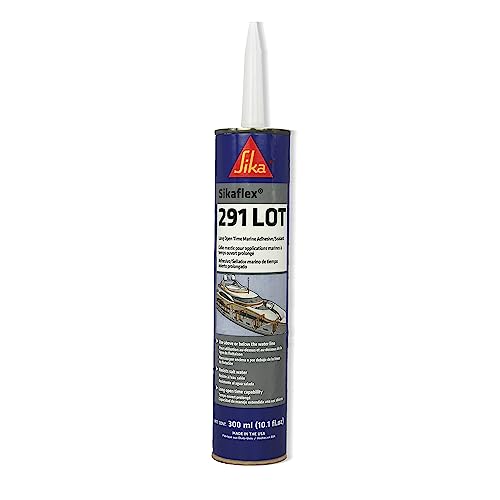 SIKA Sikaflex-291 LOT Black, All-Purpose Marine Adhesive & Sealant, Elastic & Non-Corrosive - 10.1 fl. oz - Ideal for Wood, Fiberglass, Metal, Fresh & Saltwater Applications - color: Black