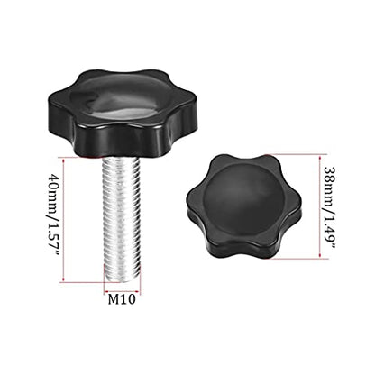 M10 x 40mm Thread Clamping Knob, Thumb Screw, Star Hand Knob Tightening Screw Knob for Machinery, 8Pcs - size: M10 x 40mm