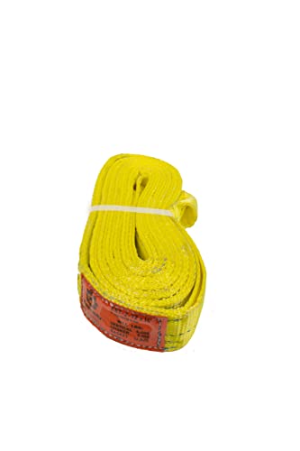 Kennedy Wire Rope & Sling Co. 2" x 14' 2-Ply Twist Eye Polyester Lifting Sling (Various Sizes in Listing) Made in The USA - color: 2" 2-Ply Twist Eye (Type 4), size: 2" x 14'