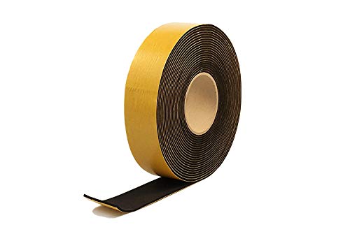 Neoprene Rubber Black Self-Adhesive Sponge Strip 50mm Wide x 3mm Thick x 10m Long