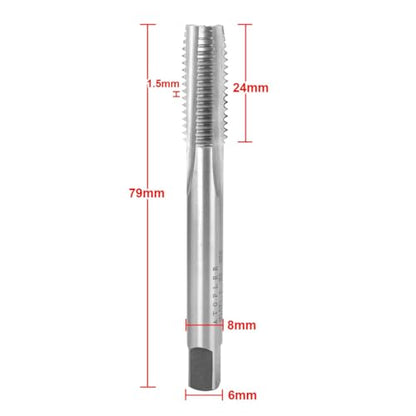 ATOPLEE HSS 6542 M10 X 1.5 Tap and Die Set, Right Hand Machine Thread Tap Die Set (M10 X 1.5) - size: M10 X 1.5