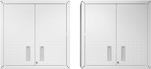Manhattan Comfort Fortress Storage Units, White - color: White, style: Dual Floating