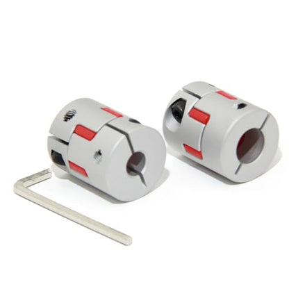 8mm to 12mm Bore Aluminium Plum Flexible Shaft Coupling Servo Stepper Motor Jaw D25xL30 Connector Flexible Shaft Couplers for 3D Printer/CNC Machine/DIY Encoder, 2pcs/Pack(8mmx12mm) - size: 8mmx12mm