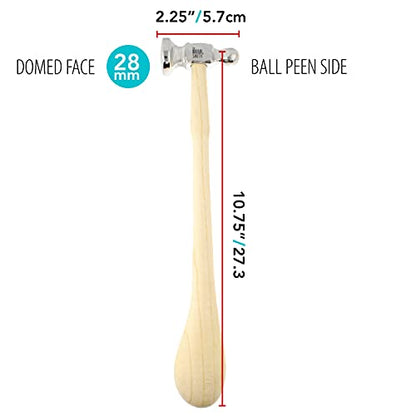 The Beadsmith Two-Sided Chasing Hammer - size: 14 & 28mm Faces