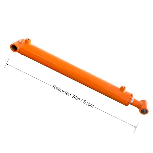 2x16 Hydraulics Weld Cross Tube Hydraulic Cylinder 2" Bore, 16" Stroke 3500PSI Double Acting SAE6 Port Hydraulic Lifting Cylinder (2x16)" Universal Hydraulic Cylinders - size: 2x16