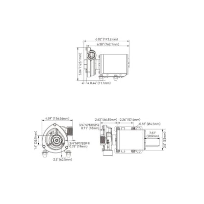 SEAFLO 12V Low Pressure Centrifugal Pump, 29 GPM, 3/4" NPT, 316L Stainless Steel